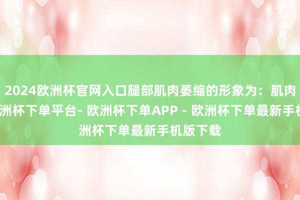 2024欧洲杯官网入口腿部肌肉萎缩的形象为：肌肉瘦削-欧洲杯下单平台- 欧洲杯下单APP - 欧洲杯下单最新手机版下载