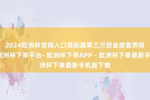 2024欧洲杯官网入口　　需拓展第三方资金措置界限　　连年来-欧洲杯下单平台- 欧洲杯下单APP - 欧洲杯下单最新手机版下载