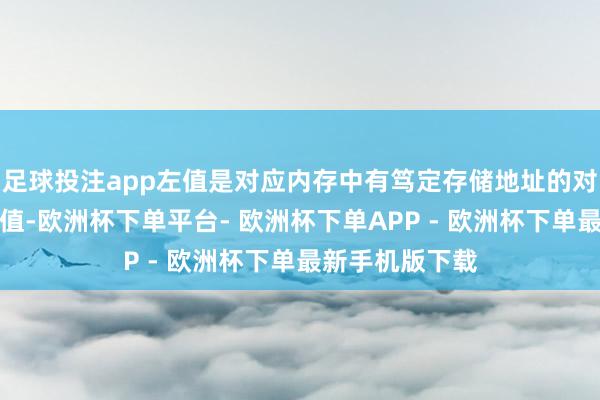 足球投注app左值是对应内存中有笃定存储地址的对象的抒发式的值-欧洲杯下单平台- 欧洲杯下单APP - 欧洲杯下单最新手机版下载