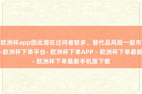 欧洲杯app因此潜在过问者较多、替代品风险一般市集竞争强烈-欧洲杯下单平台- 欧洲杯下单APP - 欧洲杯下单最新手机版下载
