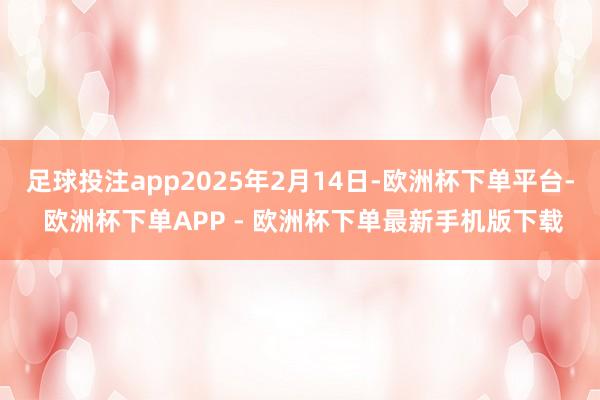 足球投注app2025年2月14日-欧洲杯下单平台- 欧洲杯下单APP - 欧洲杯下单最新手机版下载