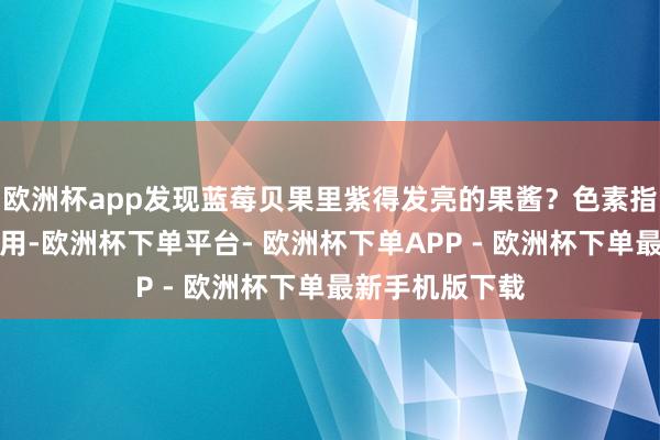 欧洲杯app发现蓝莓贝果里紫得发亮的果酱？色素指数能当验钞机用-欧洲杯下单平台- 欧洲杯下单APP - 欧洲杯下单最新手机版下载